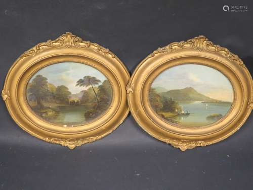 A Pair of 19th Century Oils, 25x18cm, framed & glazed