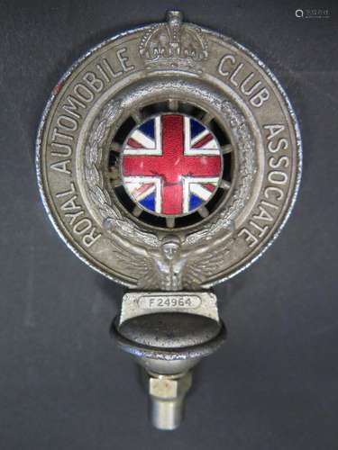 A Royal Automobile Club Association Enamel Car Badge