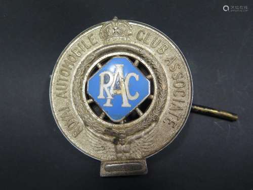 A Royal Automobile Club Association Enamel Car Badge