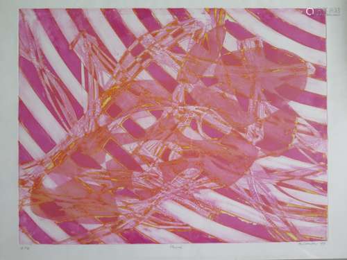 Stanley William Hayter, (1901 - 1988) Significant English Printmaker, 'Plexus' 1978, Abstract