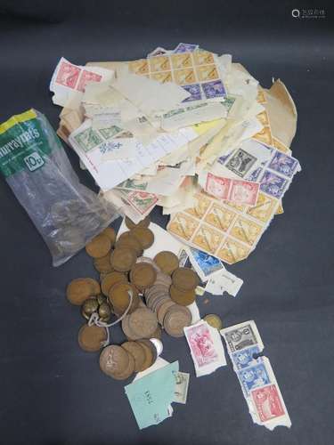 A Bag of GB Coins including Crowns, Shillings, Sixpence, Threepence and Pennies, etc and loose