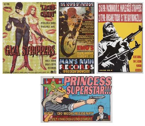 Frank Kozik, Spanish/American b.1962- Princess Superstar; screenprint poster in colours on wove,