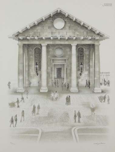 David Gentleman, British b. 1930- Covent Garden; lithograph on wove, signed and numbered 68/120 in