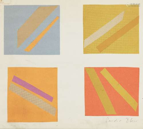 Sandra Blow, British 1925-2006- Four Lithographs, 1973; lithograph in colours on wove, signed in the