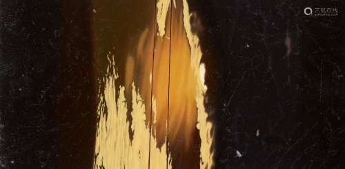 Edward Haddon, British 21st century- Sun through the Wires, 2007; oil on copper, 20x10cm(ARR)