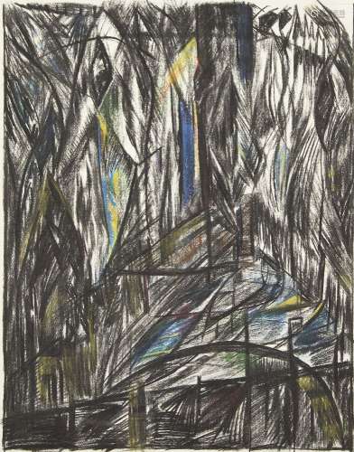 Eastern European School, 20th century- Untitled; mixed technique on paper, 65x51.5cm (ARR)