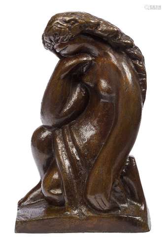 Daniel Kafri, Israeli/ Czech b.1945- Rachel; bronze, signed in Hebrew and numbered AP 7/11, height