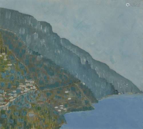 Italian School, mid 20th century- Coastal landscape; oil on canvas board, 33x36.5cmPlease refer to