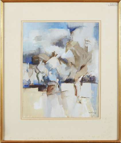 Maurice William Partridge, British 1913-1973- Parkland; watercolour on cream coloured paper, signed,