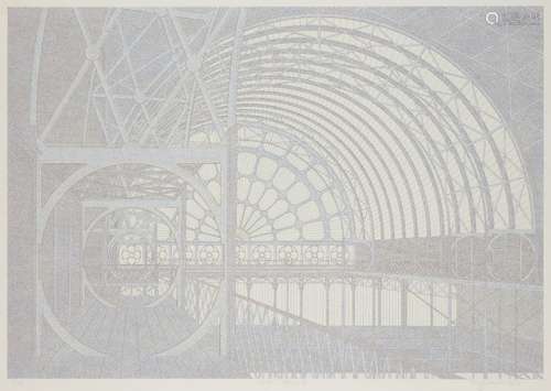 Ben Johnson, British 1946- Crystal Palace, 1984; screenprint in colours on wove, signed, dated and