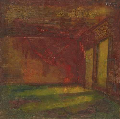 Sofia Alyal, British School late 20th century- Dance, 1992; oil on board, bears label to the