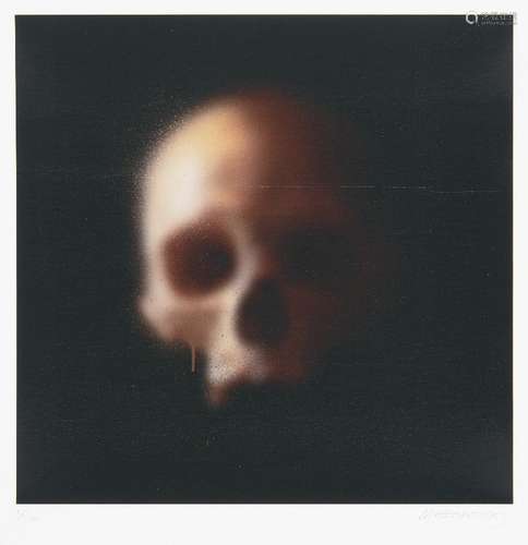 The Miaz Brothers, Italian b.1965 & b.1968- Skull, 2019; archival inkjet with screenprint varnish