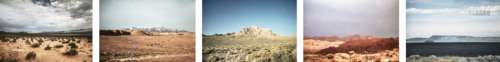 Boyd & Evans, British b.1944/1945- Deserts, 1978; five cibachrome photographs, in shared mount, each