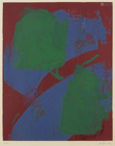 Martyn Brewster, British b.1952- No. 23, 1987; screenprint in colours on wove, signed and dated in