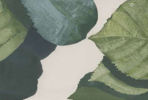 Endellion Lycett Green, British b.1969- Leaves; oil on card, 10.4x15.2cm (ARR) Provenance: RCA