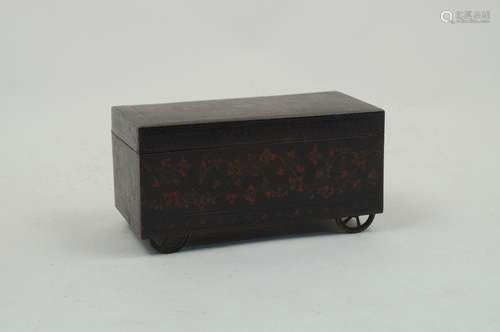 An Anglo-Indian cigarette box, late 19th/early 20th century, of rectangular form, the body chased