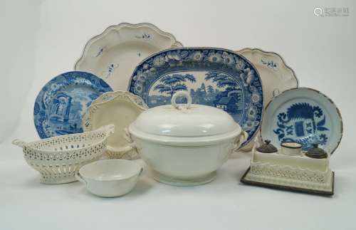 A collection of creamware and other British ceramic wares, late 18th century and later, to