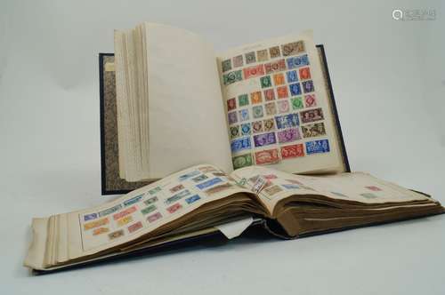 Two stamp albums, 20th century, containing an assorted collection of stamps, examples include: