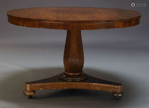 AMENDMENT please note VAT is charged on the hammer price for this Lot. A Regency rosewood tilt top