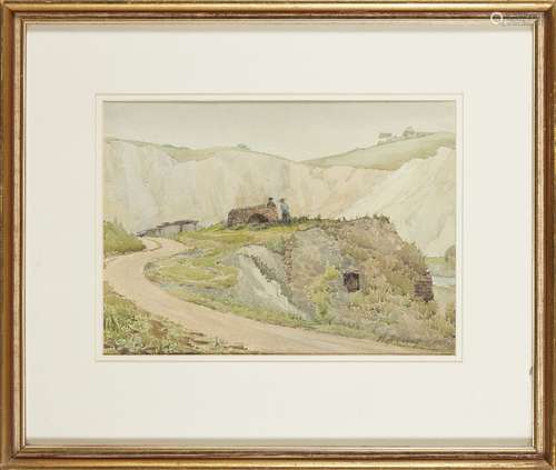 Hugh Bellingham Smith, British 1866-1922; Country lane; watercolour, signed, 24.5x34cmPlease refer