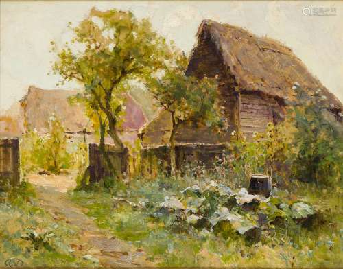 Ernest Charles Walbourn, British 1872-1927- The Forgotten Garden; oil on board, signed with studio
