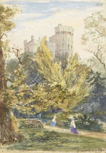Alfred Young Nutt, British 1847-1924- Brunswick Tower from the Slopes; watercolour, titled, 18x12.