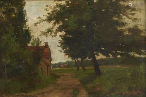 Henry John Yeend King RBA VPRI ROI, British 1855-1924- A Bit of Hampstead; oil on canvas, signed,