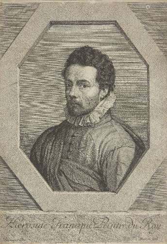 Jean Morin, French c.1605/1610-1650- Hierosme Francque Peintre du Roy, after Jerome Francken;
