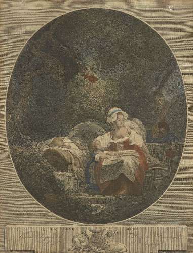Charles Wilkin, British 1750-1814- Cornelia (Lady Cockburn) and her Children, after Sir Joshua