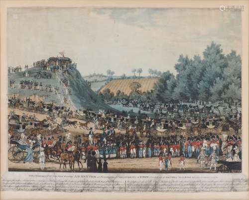 James Pollard, British 1792-1867- The Ceremony of the Procession AD MOTEM as performed by the