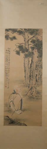 A Wu guanda's figure painting