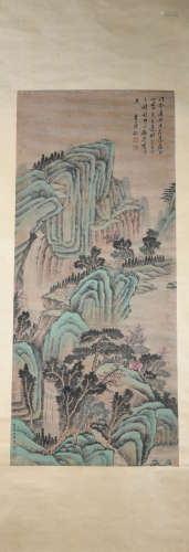 A Qiu ying's landscape painting