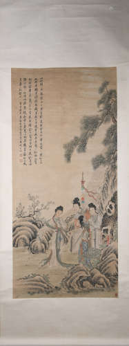 A Jiang xun's figure painting