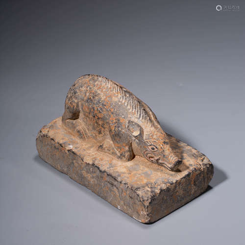 A CHINESE STONE PIG