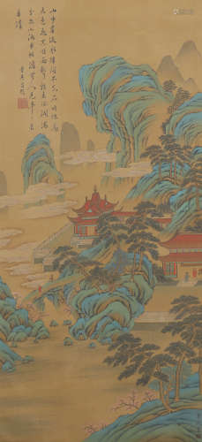 A CHINESE SROLL PAINTING BY GUO XI