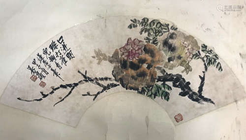 Wu Changshuo, pomegranate fan