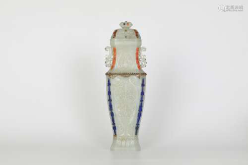 Ming, Hetian Jade Vase