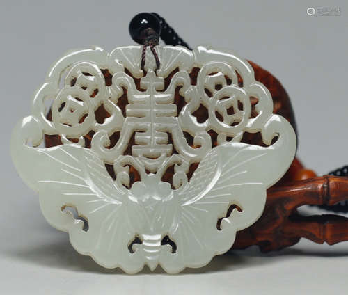 HETIAN JADE AUSPICIOUS PATTERN PENDANT