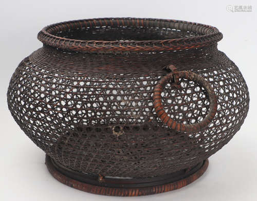 BAMBOO KNITTED HOLLOW BASKET