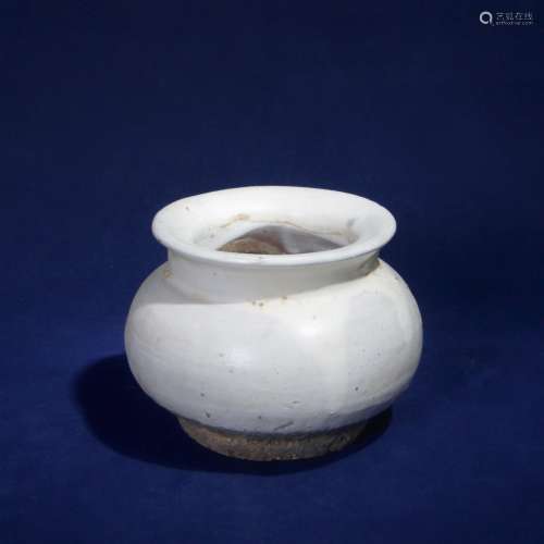 唐 缸瓦窑白釉罐