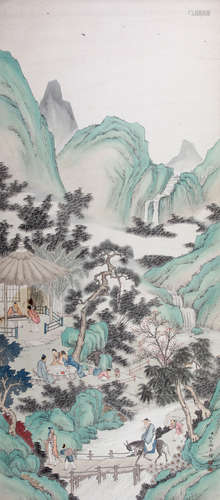 CHINESE LANDSCAPE SCROLL PAINTING