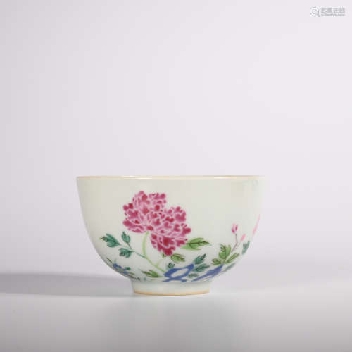 CHINESE FAMILLE ROSE PORCELAIN BOWL, MARKED