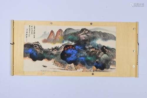 CHINESE LANDSCAPE SCROLL PAINTING