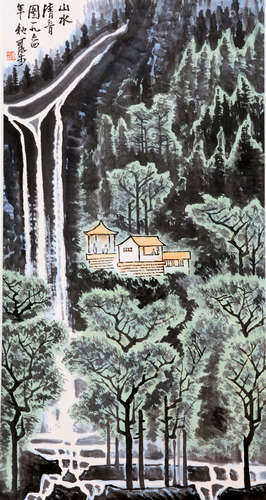 CHINESE LANDSCAPE SCROLL PAINTING