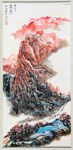 CHINESE LANDSCAPE SCROLL PAINTING