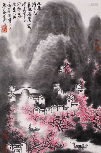 CHINESE LANDSCAPE SCROLL PAINTING