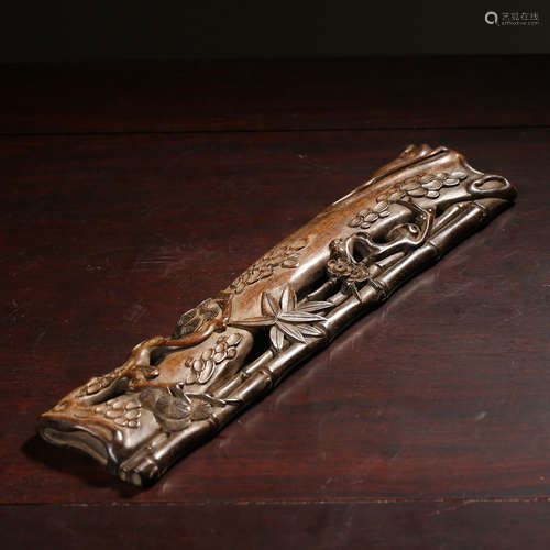 Chinese Rosewood Carved Paper Weight