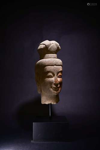 A CHINESE BUDDHA'S HEAD