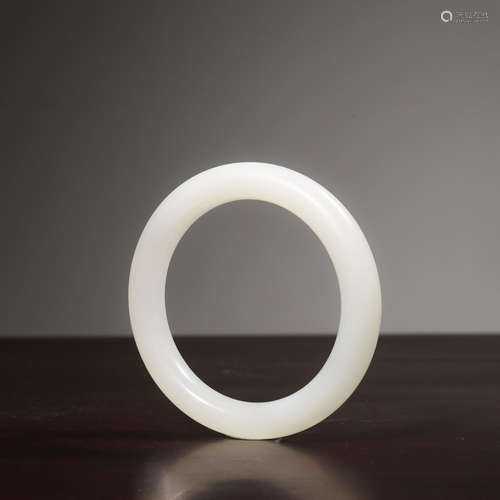 Chinese White Jade Bangle