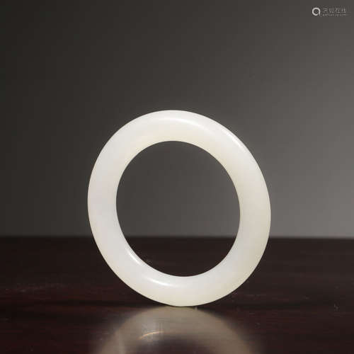 Chinese White Jade Bangle